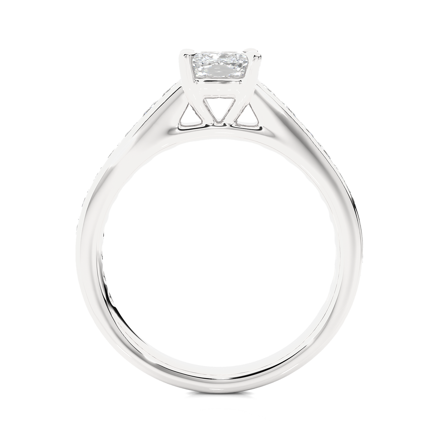 Velvet Cushion Side Stone Ring
