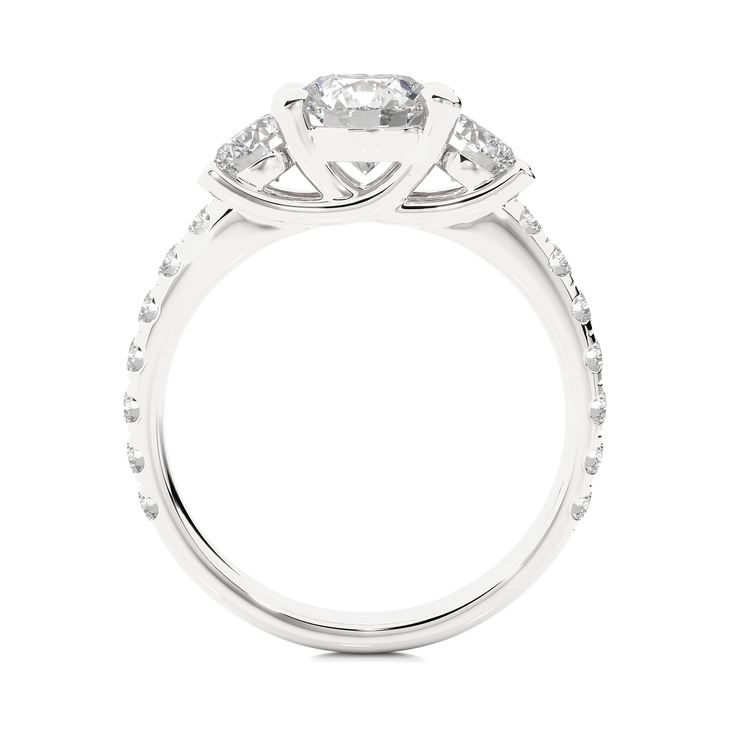 Bridal Three Stone Ring