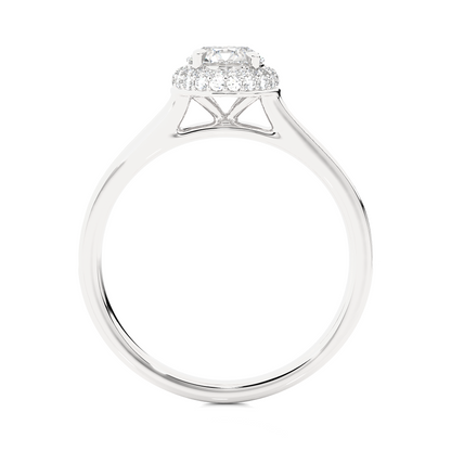 Multi Halo Soitaire Ring