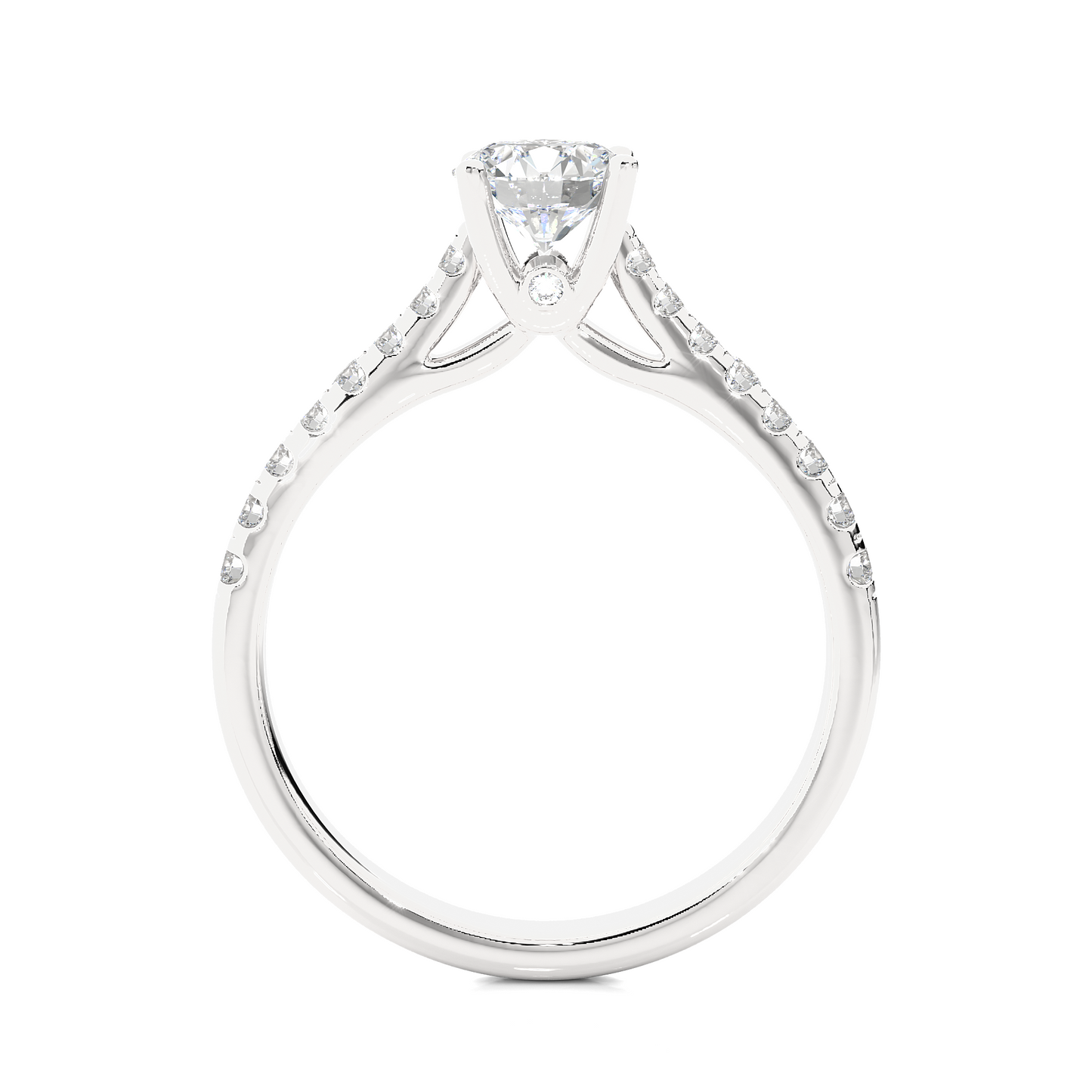 Grandeur Side Stone Ring