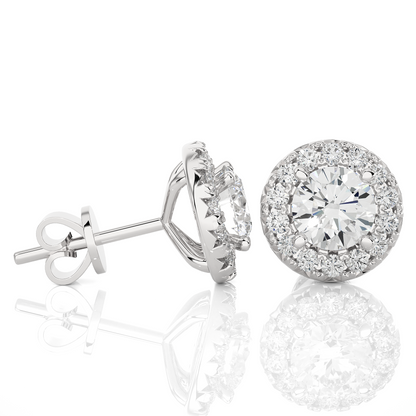 Vintage Halo Studs Earrings