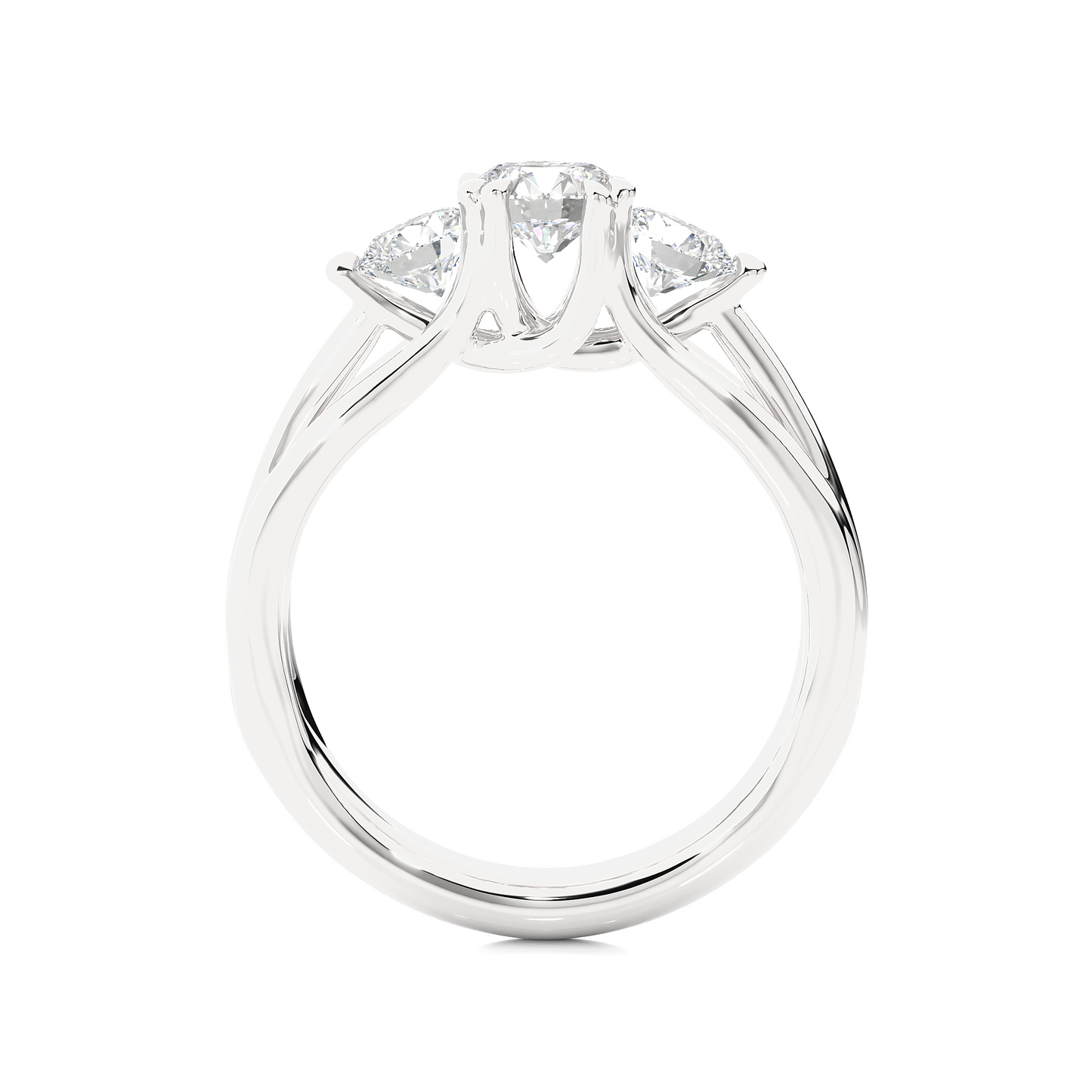 Triad Solitaire Ring