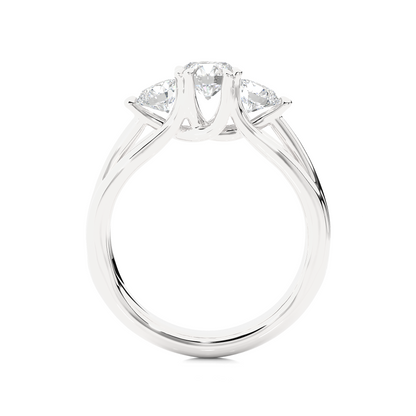 Triad Solitaire Ring