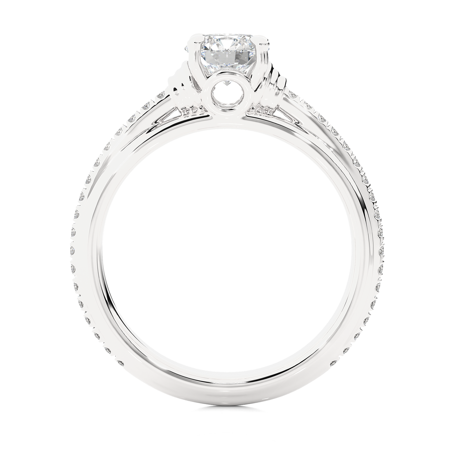 Luminaire Side Stone Ring