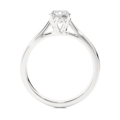 Crowned Solitaire Ring