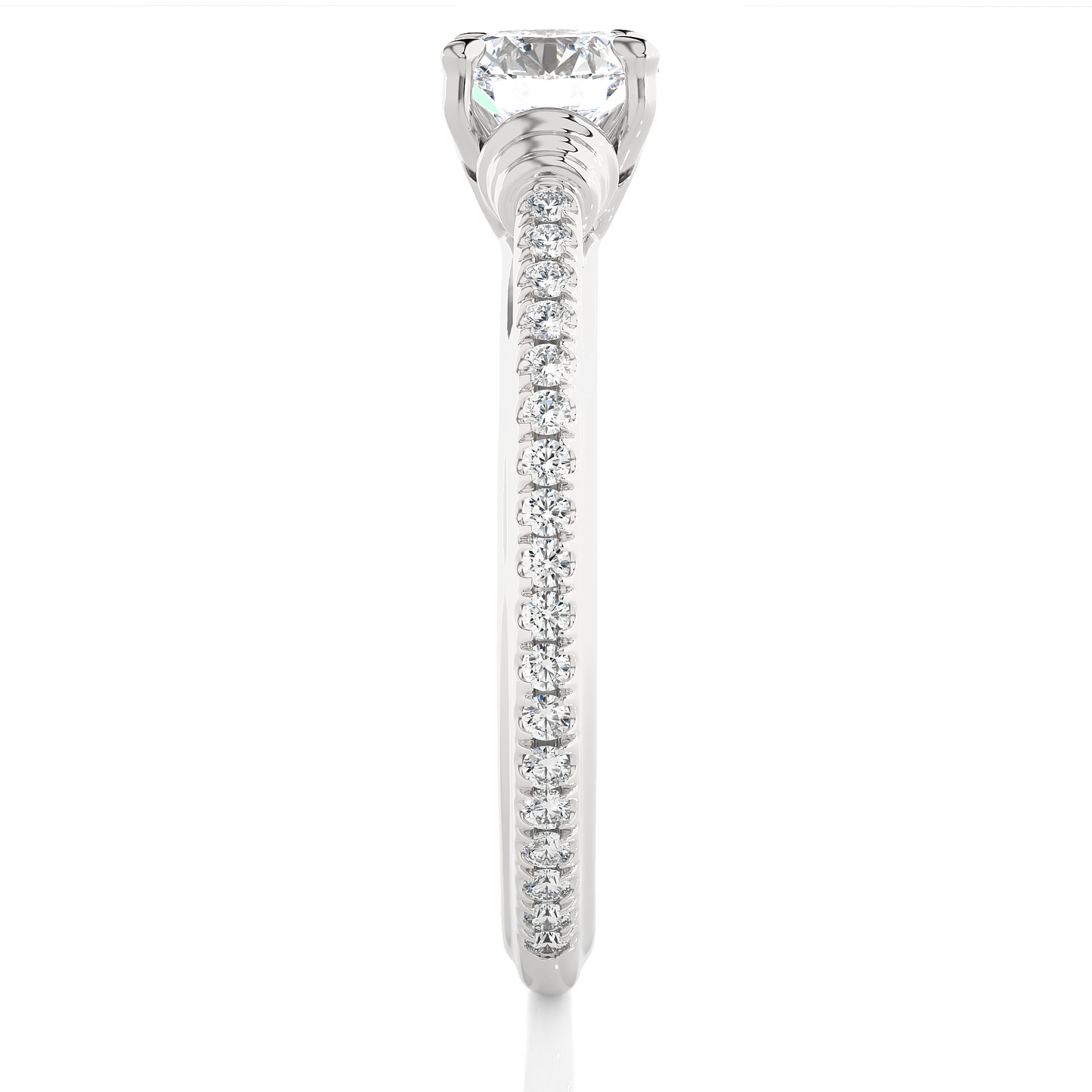 Luminaire Side Stone Ring