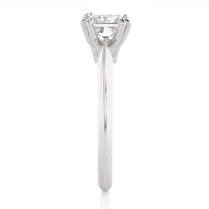 Classic Princess Solitaire Ring