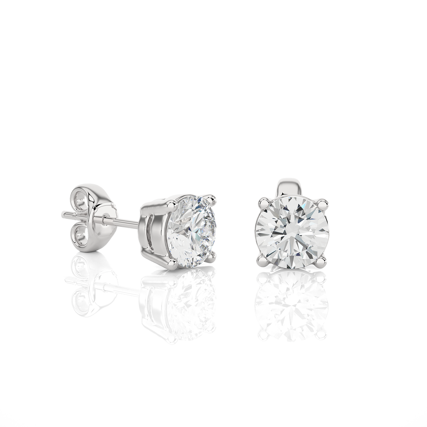 Velisse Round Stud Earrings