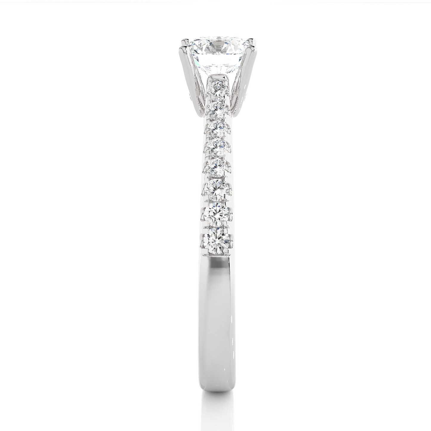 Grandeur Side Stone Ring
