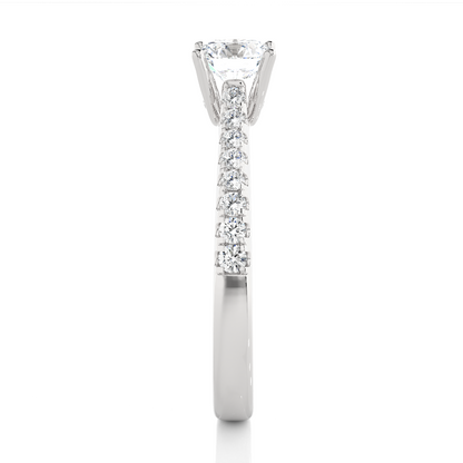 Grandeur Side Stone Ring
