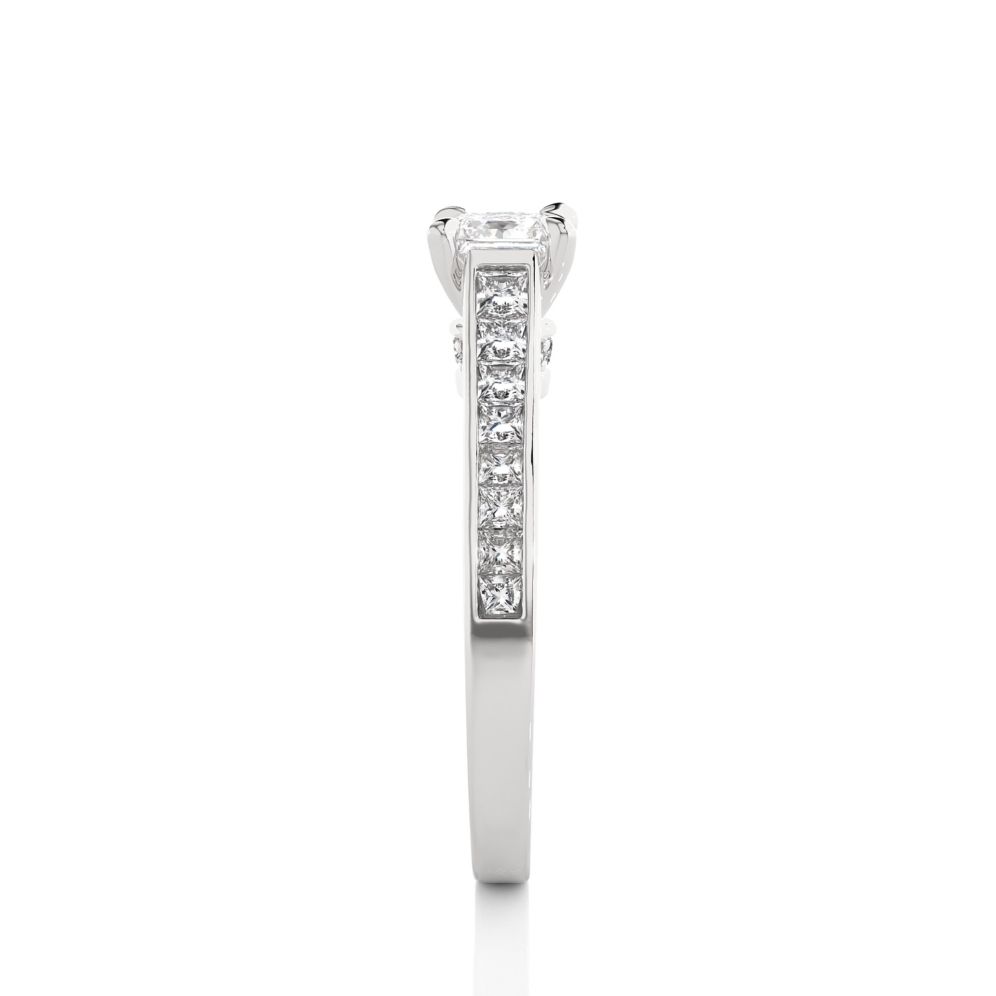 Infinite Princess Side Stone Ring