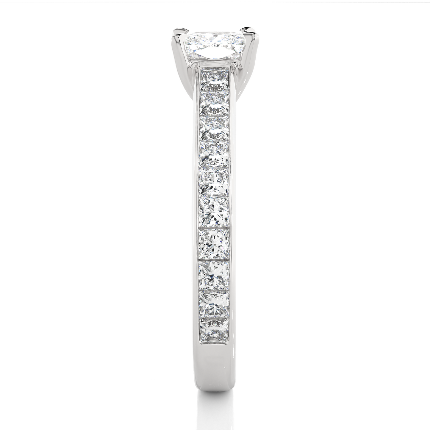 Velvet Cushion Side Stone Ring