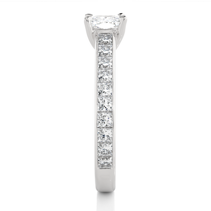 Velvet Cushion Side Stone Ring