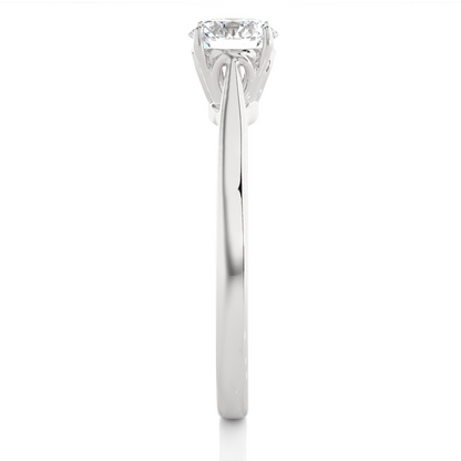 Crowned Solitaire Ring