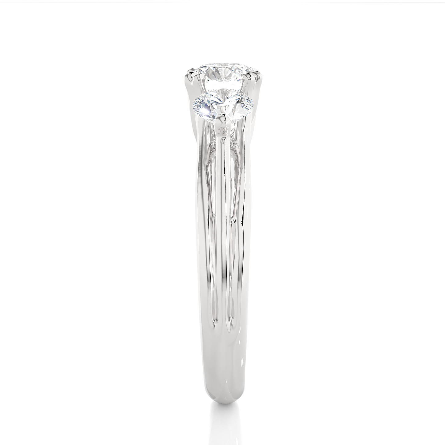 Triad Solitaire Ring