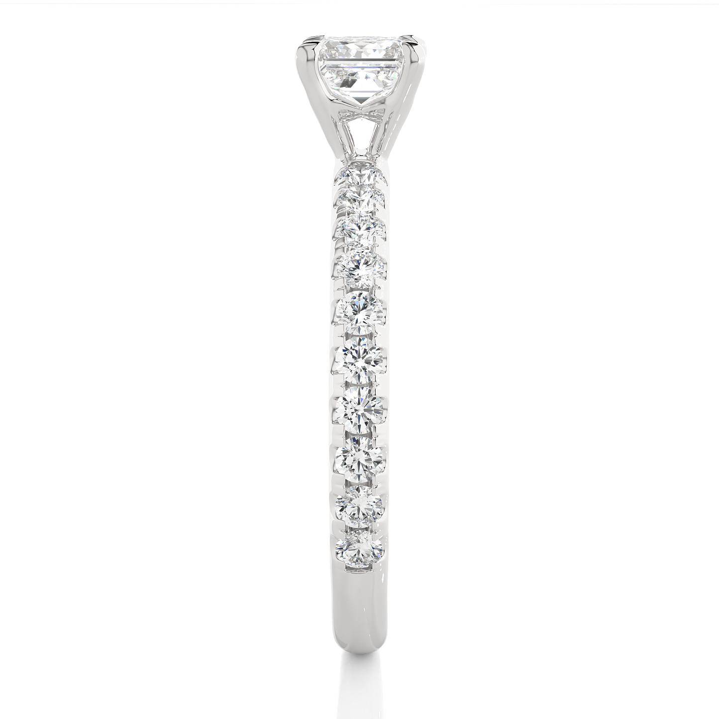 Imperial Princess Side Stone Ring