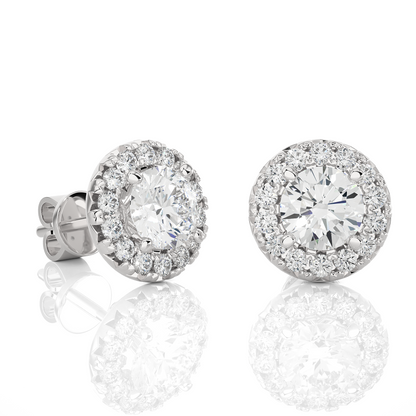Vintage Halo Studs Earrings