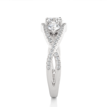 Triplet Side Stone Ring