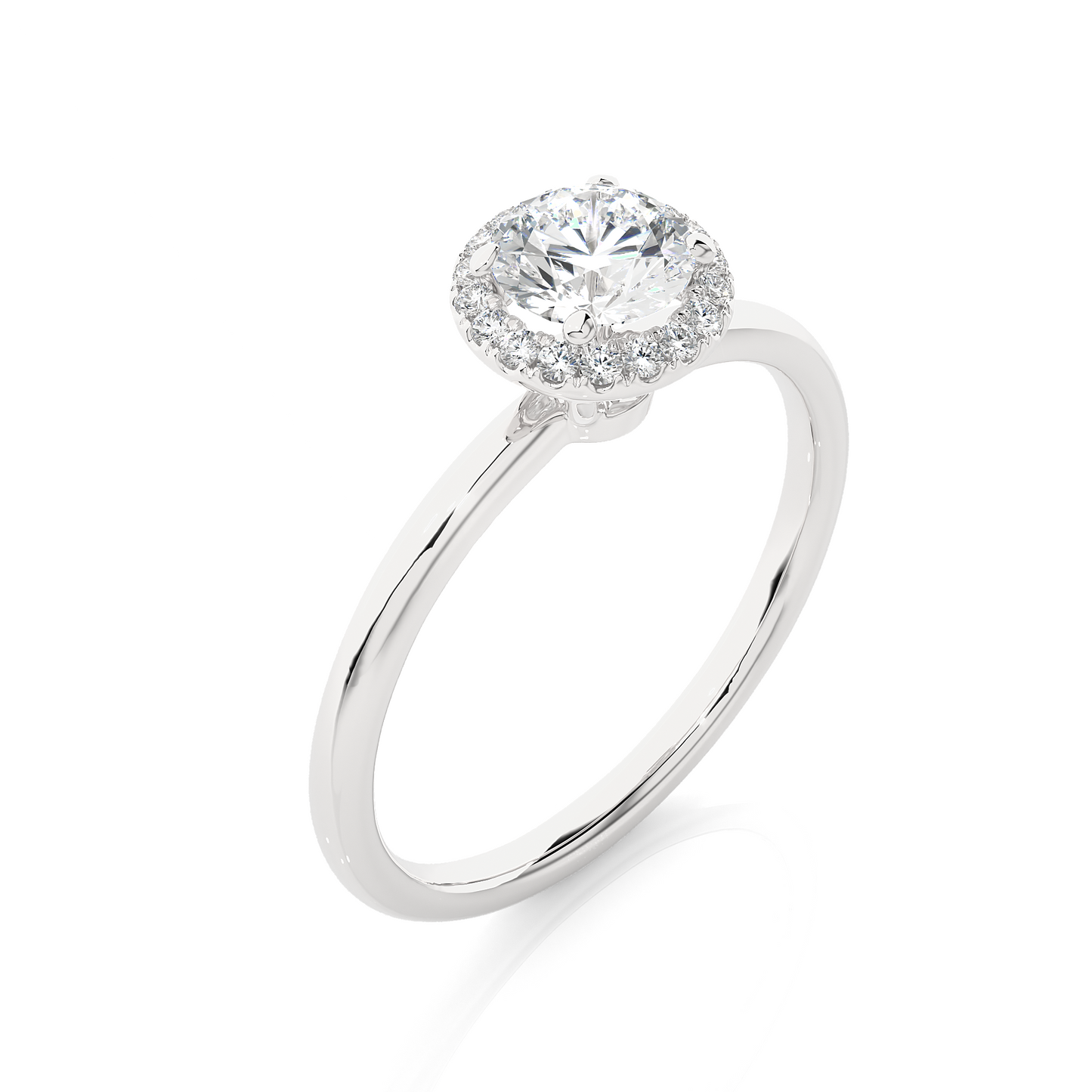 Classic Round Halo Ring