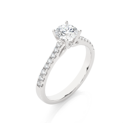 Grandeur Side Stone Ring