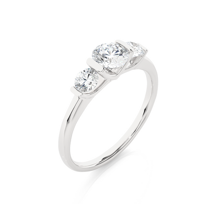 Unique Triplet Ring