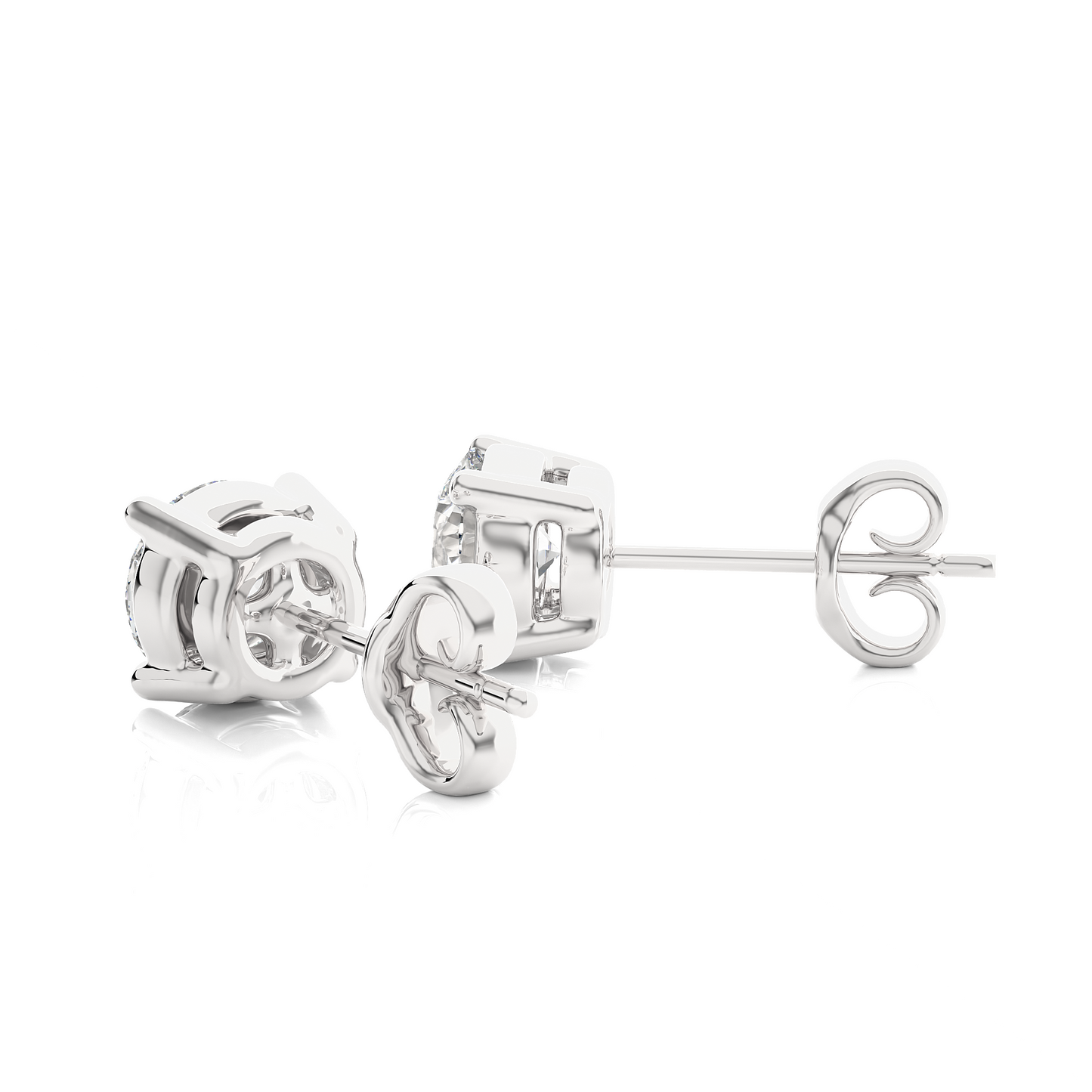 Velisse Round Stud Earrings