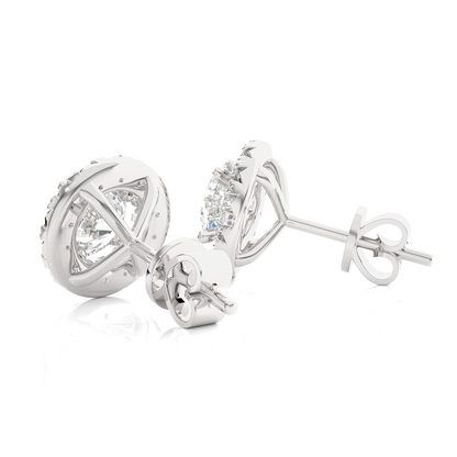 Vintage Halo Studs Earrings