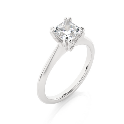 Classic Princess Solitaire Ring