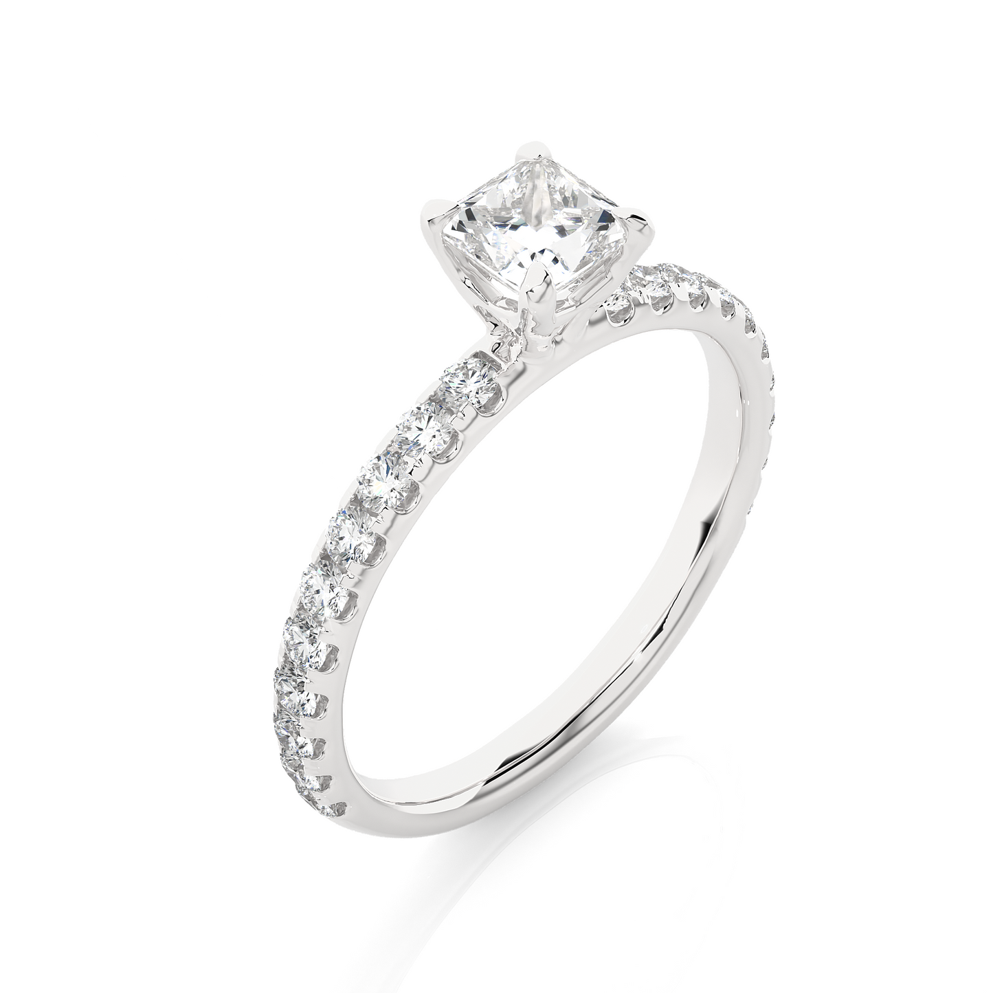 Imperial Princess Side Stone Ring