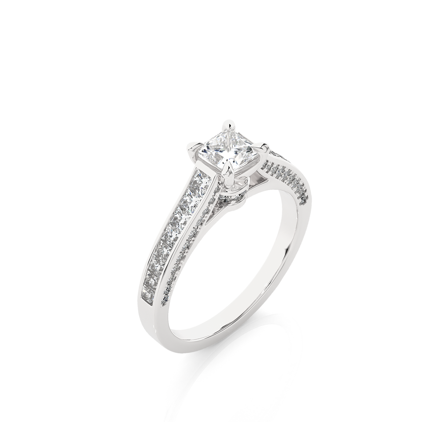 Infinite Princess Side Stone Ring