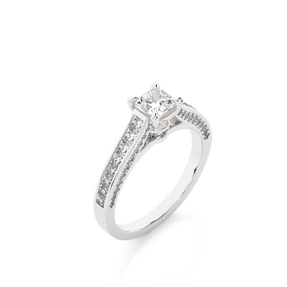 Infinite Princess Side Stone Ring