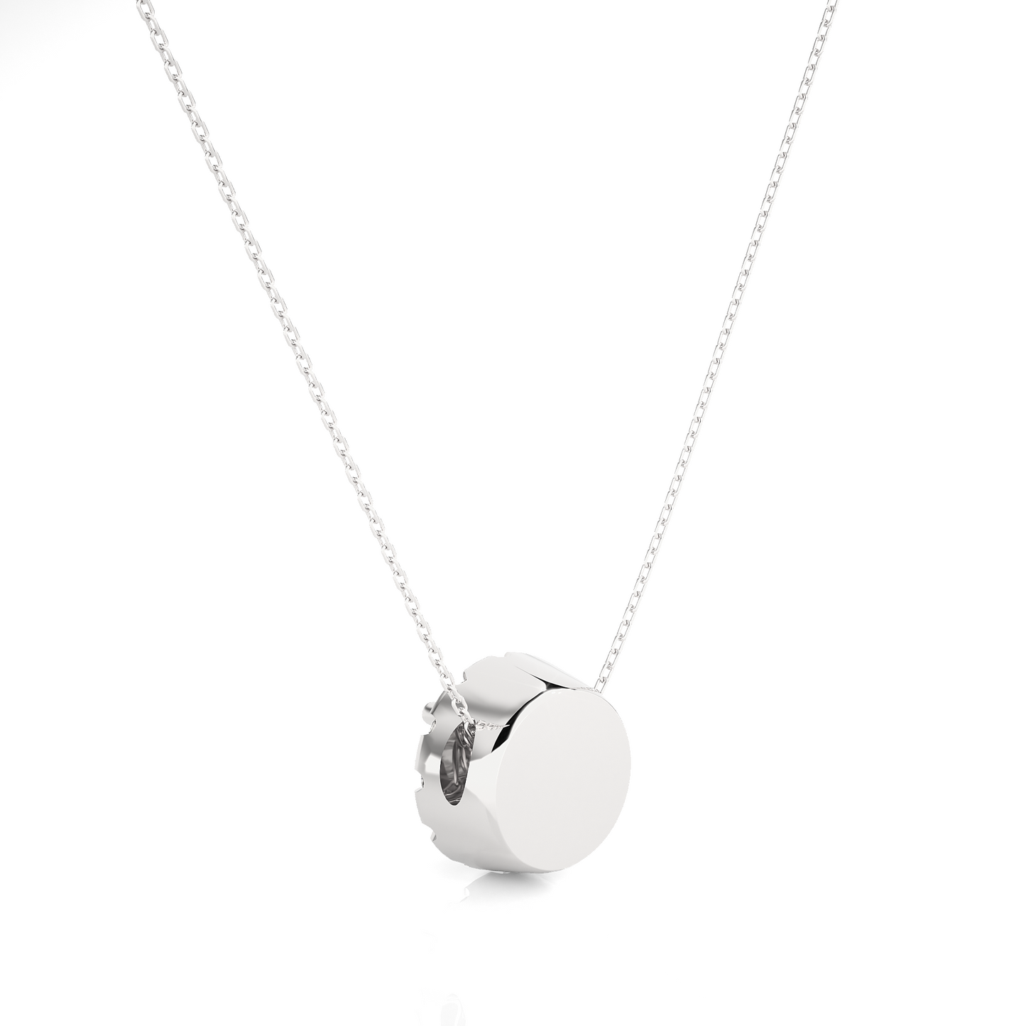 Classic Halo Pendant With Chain