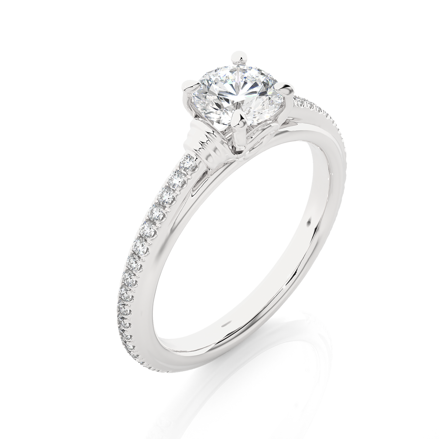 Luminaire Side Stone Ring