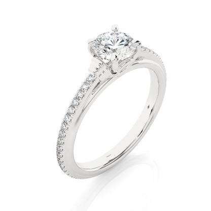 Luminaire Side Stone Ring