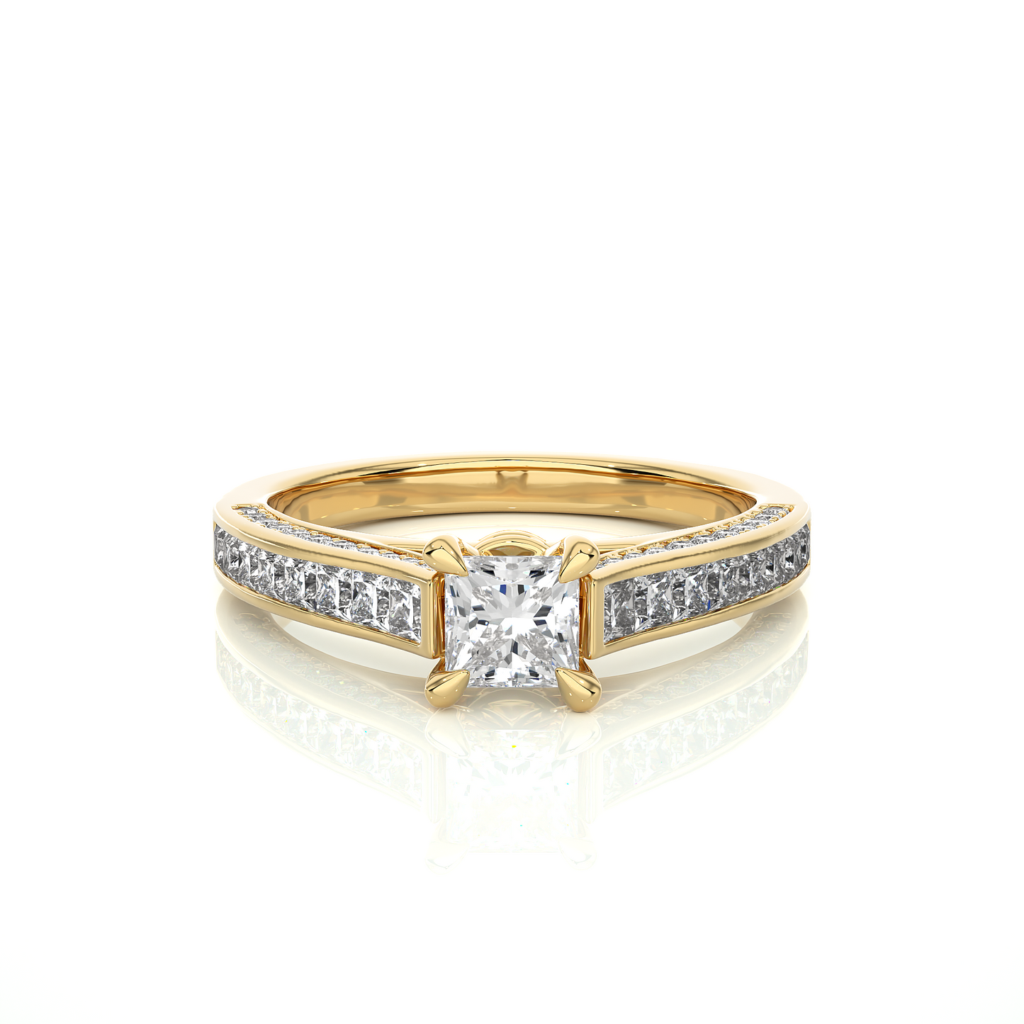 Infinite Princess Side Stone Ring