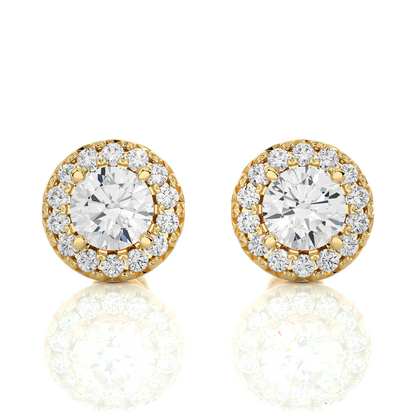 Vintage Halo Studs Earrings