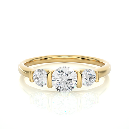 Unique Triplet Ring