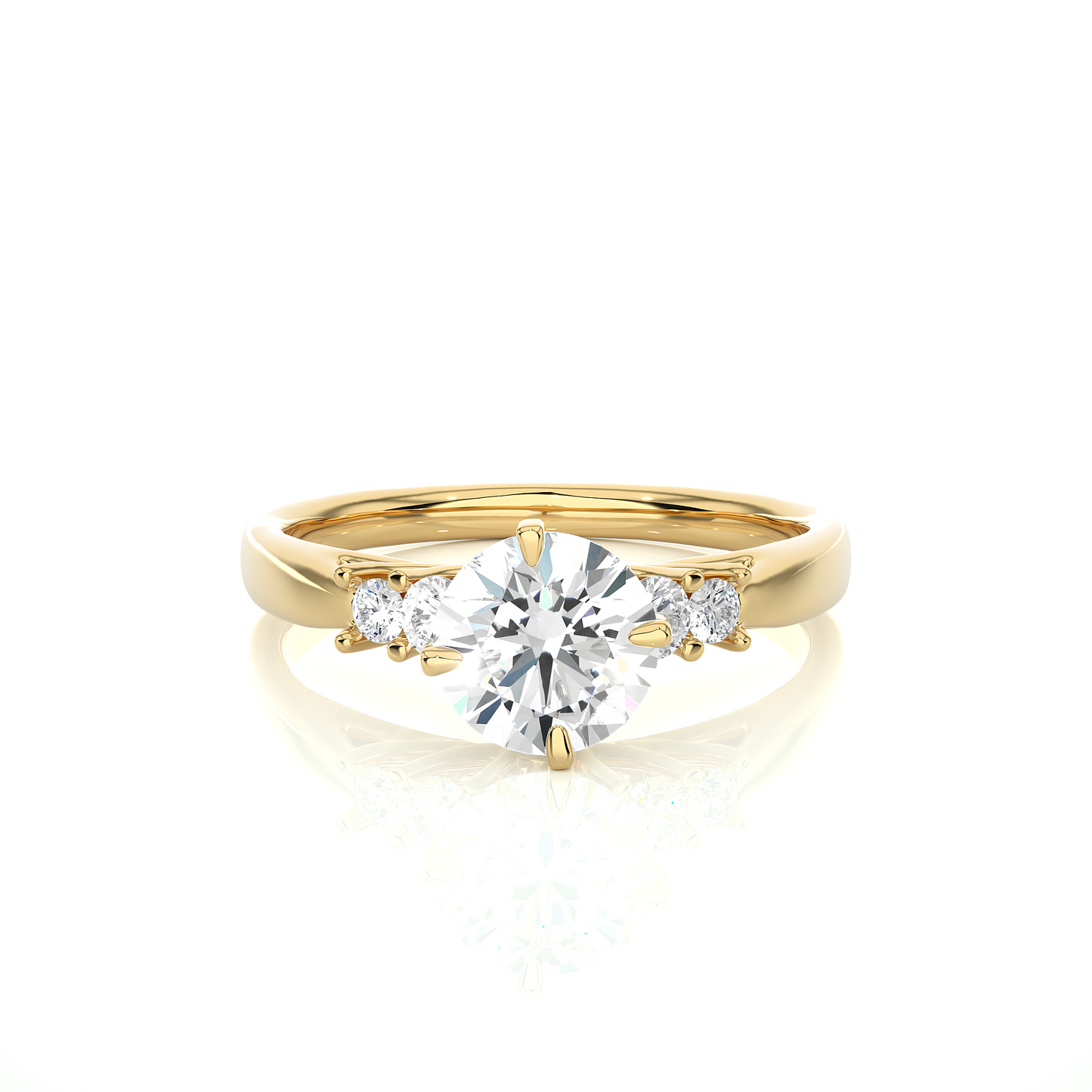 Starlight Side Stone Ring