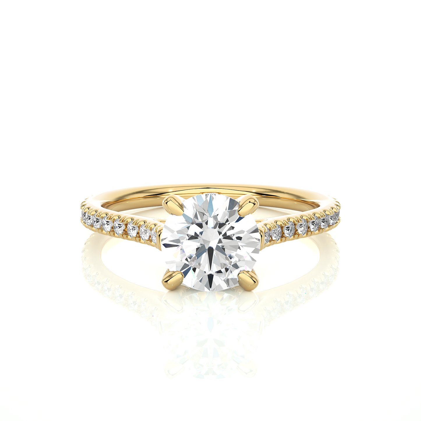 Glorious Side Stone Ring