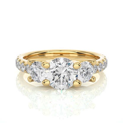 Bridal Three Stone Ring