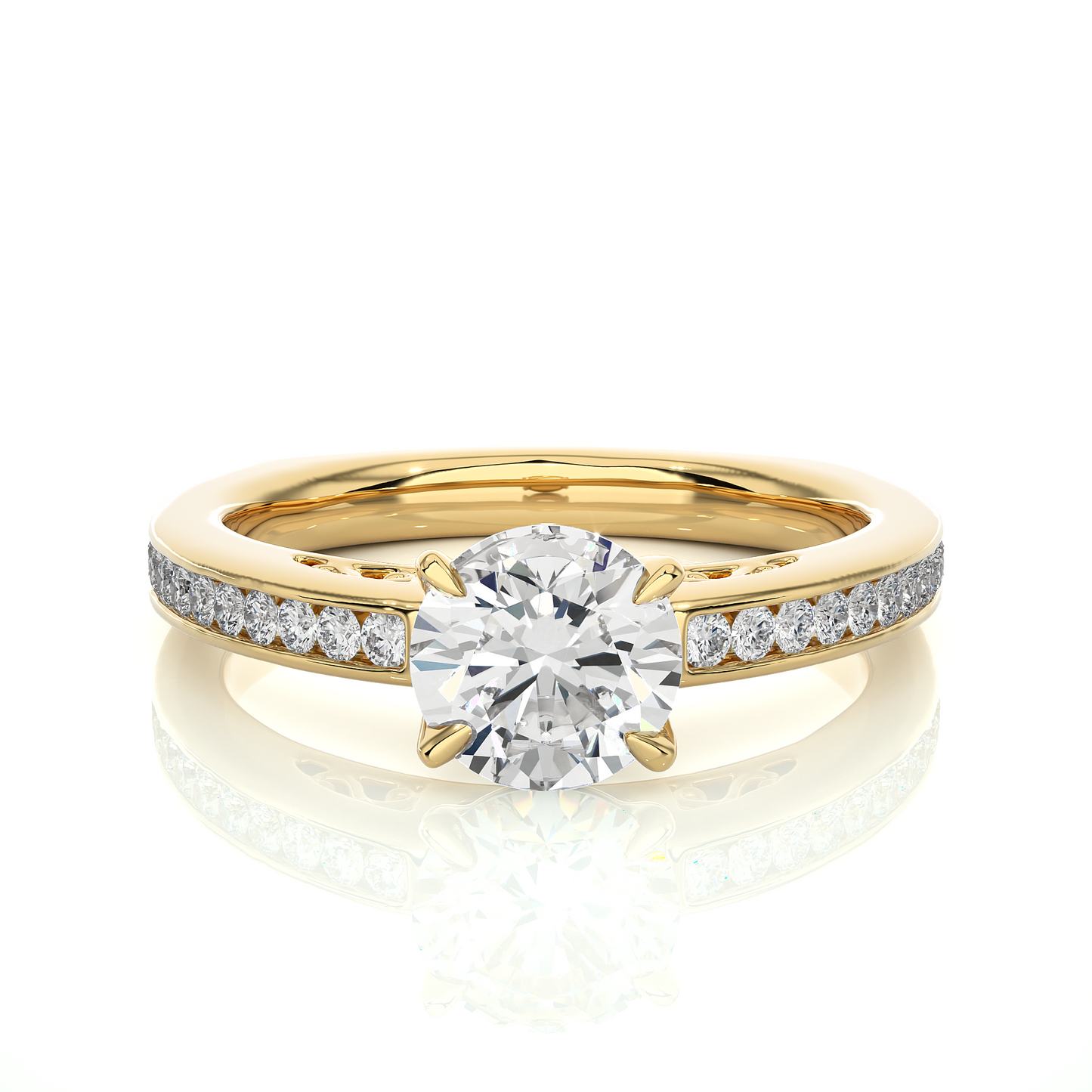 Lavish Side Stone Ring