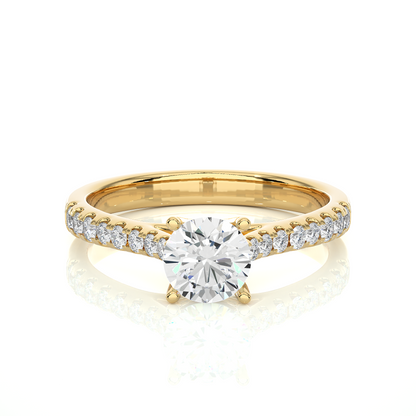 Grandeur Side Stone Ring