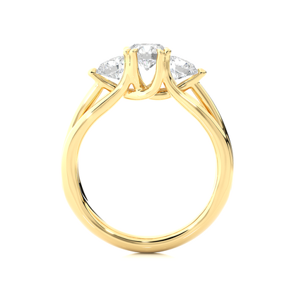 Triad Solitaire Ring