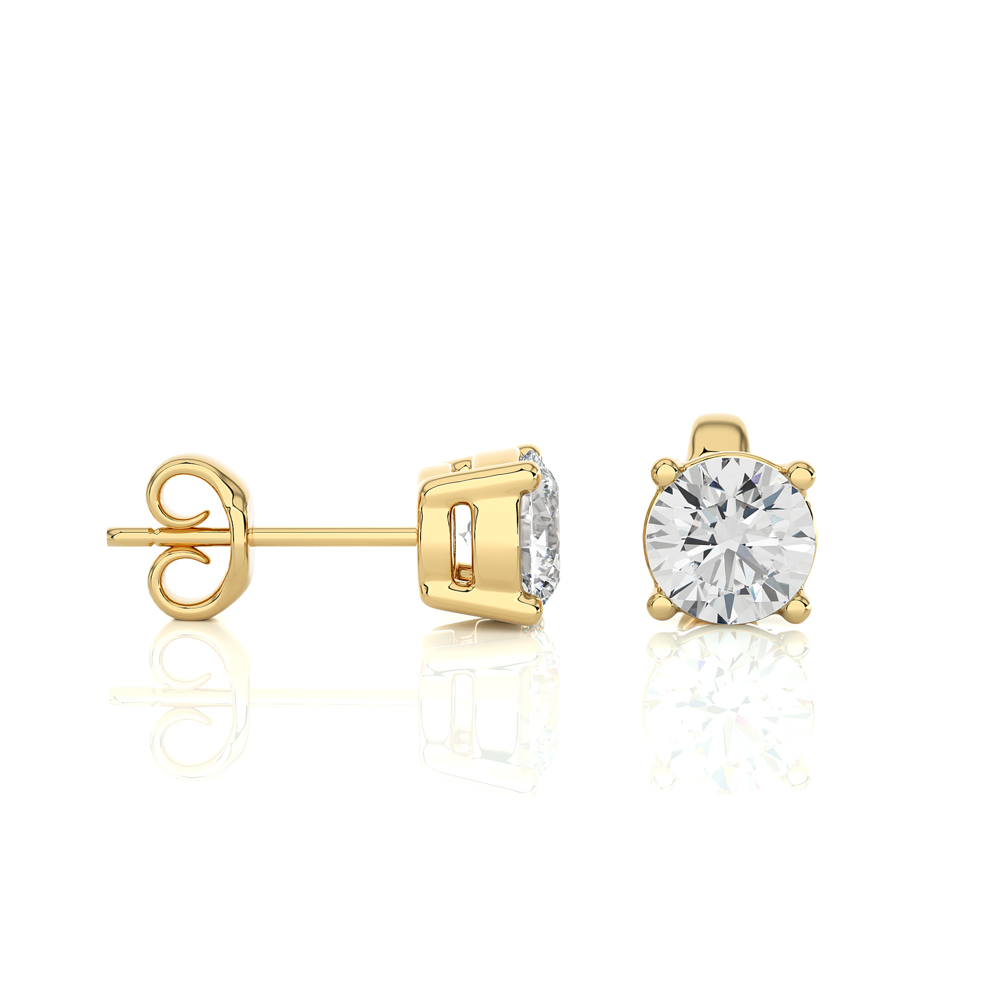 Velisse Round Stud Earrings