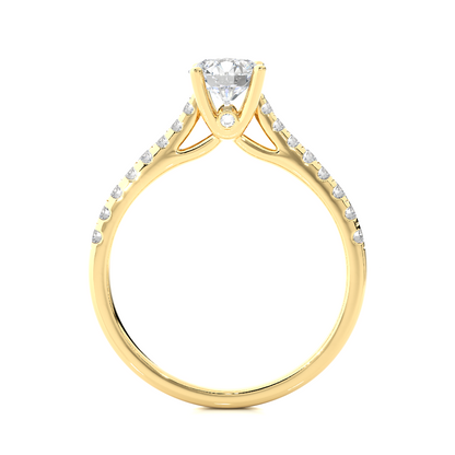 Grandeur Side Stone Ring