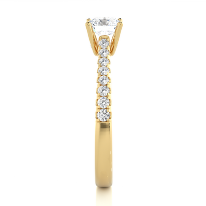 Grandeur Side Stone Ring