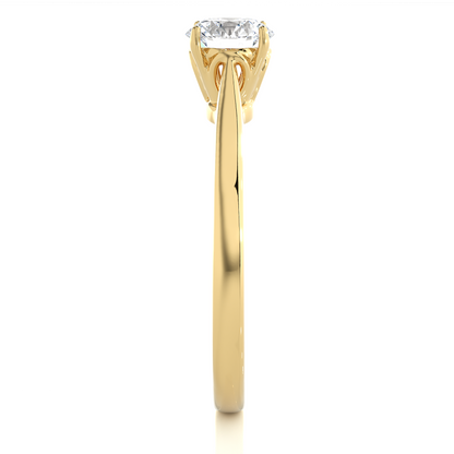 Crowned Solitaire Ring