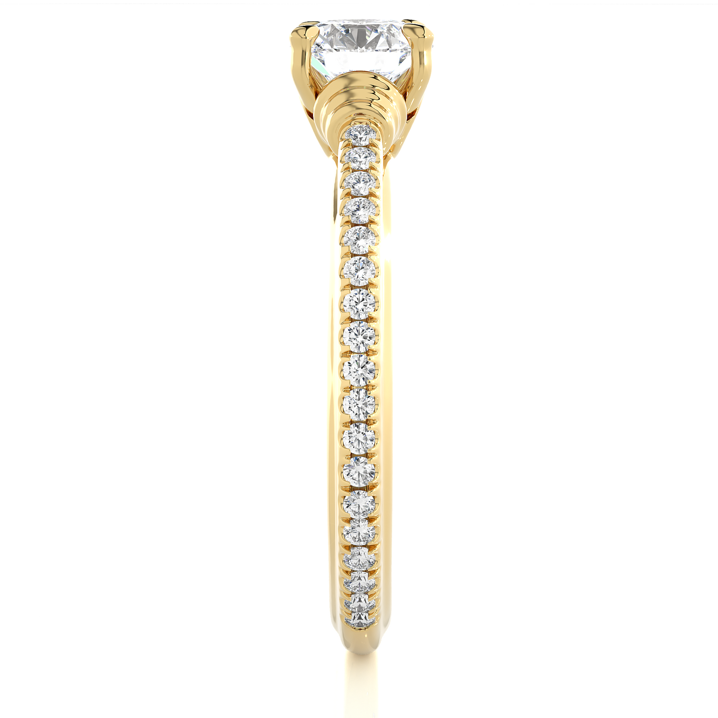 Luminaire Side Stone Ring
