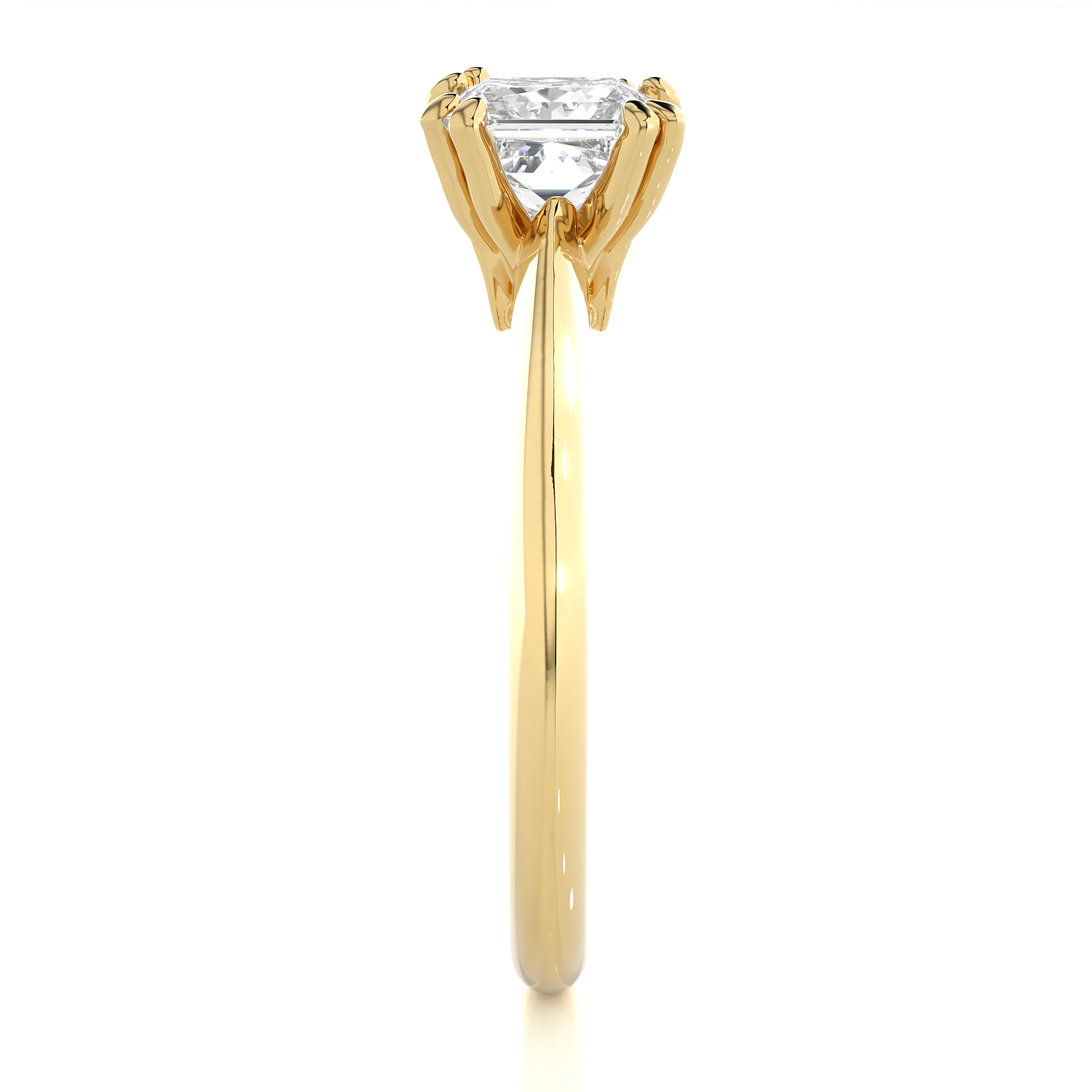 Classic Princess Solitaire Ring