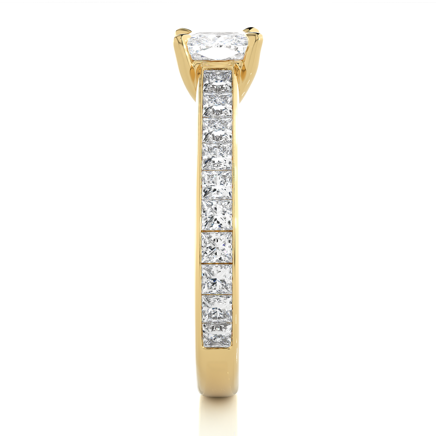 Velvet Cushion Side Stone Ring